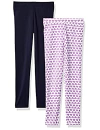 LOOK by crewcuts Leggings para niñas, paquete de 2