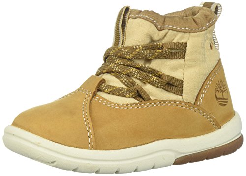 Timberland Baby Toddle Tracks Warm Fabric Leather Bootie Snow Boot, Wheat Nubuck, 7.5 M US Toddler