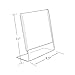 Azar 112714 Vertical Slanted L-Shape Acrylic Sign Holder, 10 Count