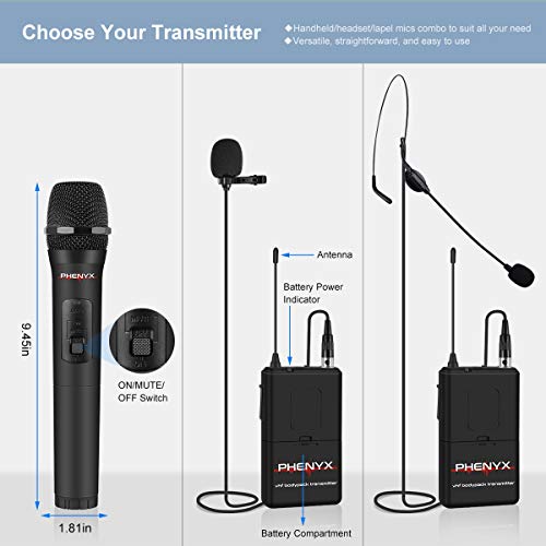 Phenyx Pro Wireless Microphone System, 4-Channel VHF Wireless Microphone Set With 2 Handhelds 2 Bodypacks 2 Lapels 2 Headset Metal Receiver Suitable For Church Meeting Conference Ptv 2000 2h2b&pid=mgeymjq5yw Phenyx Pro Wireless Microphone System, 4-Channel VHF Wireless Microphone Set With 2 Handhelds 2 Bodypacks 2 Lapels 2 Headset Metal Receiver Suitable For Church Meeting Conference Ptv 2000 2h2b&pid=mgeymjq5yw