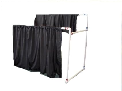 Amazon Com Puppet Stage Bi Level Black Toys Games