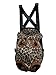 Pineocus Pet Dog Legs Out Front Carrier/Bag ,color leopard and black ,(Small)