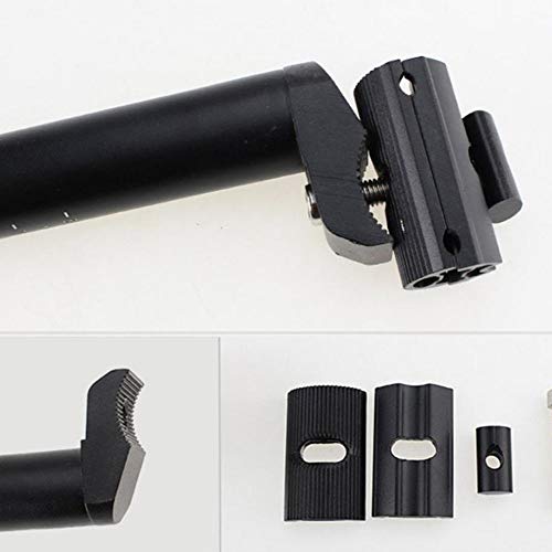 HUA 31.6 x 300 mm Alloy Seatpost 1.244inchx11.81inch Bike Bicycle Alluminium Alloy Seat Post with Micro Adjust Clamp - Thumbnail 4