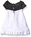 Calvin Klein Baby-Girls Chiffon Overlay White Tunic and Printed Jersey Leggings, Black/White, 0-3 Months