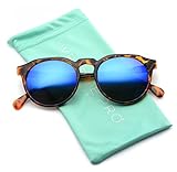 WearMe Pro - Retro Unisex Round Mirrored Fashion Sunglasses