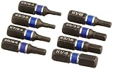 IRWIN Tools Impact Performance Series Insert Bit Set, Assorted Hex, 1-Inch Length, 8-Pack (1902388)