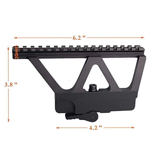 Bumlon Scope Rail Mount A-K Side Weaver with QD Solid Construction Perfect Match Receiver Interface Picatinny