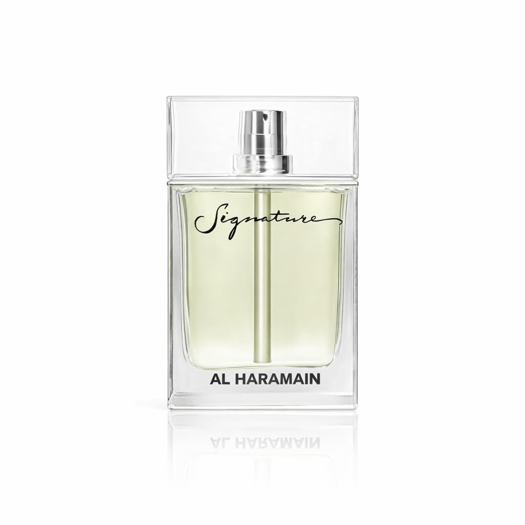 Al Haramain Signature Eau de Toilette for Men 100ml | Middle Eastern Masculine Fragrance | Fresh Citrus & Smooth Sandalwood Notes | Woody Oriental Men’s Perfume | Everyday Scent