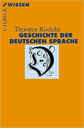 Geschichte Der Deutschen Sprache Amazon De Roelcke Thorsten Bucher