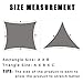 SUNNY GUARD Sun Shade Sail 10'x10'x10' Triangle Sand UV Block Sunshade for Backyard Yard Deck Patio Garden Outdoor Activities and Facility(We Make Custom Size)