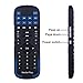 iPazzPort Mini Wireless Keyboard with Touchpad, Universal Infrared Remote Control, 2.4GHz Wireless Portable USB Keyboard for PC/Android TV Box/Smart TV/Raspberry Pi 3 KP-810-19RS
