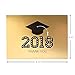 Hallmark Graduation Thank You Notes, 20 Notecards and 20 Envelopes (2018 Gold and Black Mortarboard)