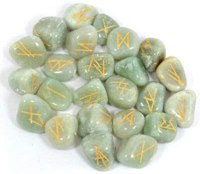 Amazon Com Shivansh Creations Healing Witchcraft Crystals Viking Rune Hand Casting Kit Chakra Healing River Stones Reiki Crystals Gemstones Crystals Occult Decor Pagan Decor Wiccan Rune Set Green Aventurine Home Kitchen