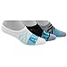 adidas Women's Superlite Super No Show Socks (3-Pair), White/Black/Grey - Clear Onix Marl/Energy Blue/Energ, Medium, (Shoe Size 5-10)