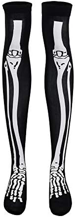 DAYSEVENTH Halloween 1 Pair Womens Wind Thigh High Socks Stockings Over The Knee
