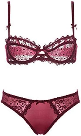 Women's Lumiere Lace Unlined Balconette Bra and Panty Set