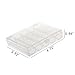 niceEshop(TM) Houseware Storage Collection Transparent Plastic 25 Compartments Bobbin Thread Box