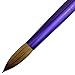Pana USA Acrylic Nail Brush100% Pure Kolinsky Hair New LIMITED EDITION BEIGE PURPLE Wood Handle with Purple Ferrule Round Shaped Style (Size # 8)