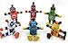 Wooden Robot Toys Green Wooden boy Toys,Toddlers Fidget Toy,Bending-Shaped Toy Robot Playing Set(6 Pack)