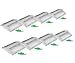 ELELINK Solar Light,Outdoor Waterproof Stainless Steel Solar LED Step Light; Illuminates Stairs Patio Deck Yard Garden Outsides,Path,Fence Post lamp(8 Pack)