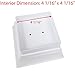 iGlow 4 Pack White Outdoor Garden 4 x 4 Solar LED Post Deck Cap Square Fence Light Landscape Lamp Lawn PVC Vinyl Plastic