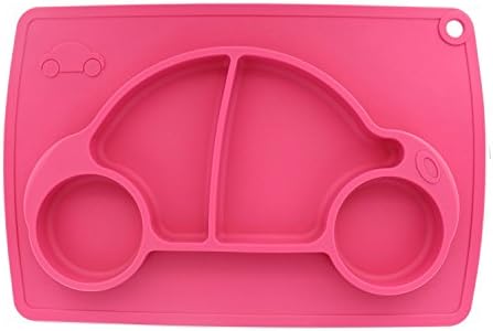 Car Silicone Baby Placemat - Square - Pink