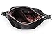 HESHE Shoulder Bag Designer Soft Genuine Leather Handbags for Women Hobo Crossbody Bags Tote Purse Zipper Work Bag （Black）