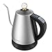 Electric Kettle - Gooseneck Kettle for Pour Over Drip Coffee and Teas, 304 Stainless Steel Kettle, 1.2L Drip Kettle with Variable Temperature Control, Keep Warm, 1000W, By Elechomes
