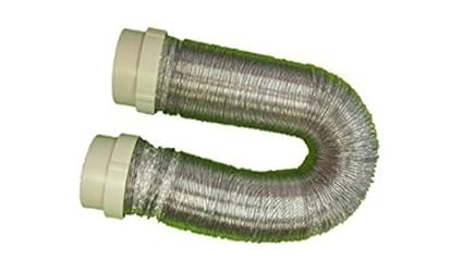 Abluftschlauch / 100 mm / 3 m aus Alu mit 2 Adapter einfach Montage nur einstecken der Superschlauch für Ihren Trockner