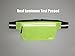 Fitter's Niche UltraSlim Fanny Waist Pack Men Women – Water Resistant Bag, Reflective Elastic Belt – Fit 24 to 43inch Waists, Holds Phones up to 6.7inch – Ideal for Running Hiking Fluorescence Green