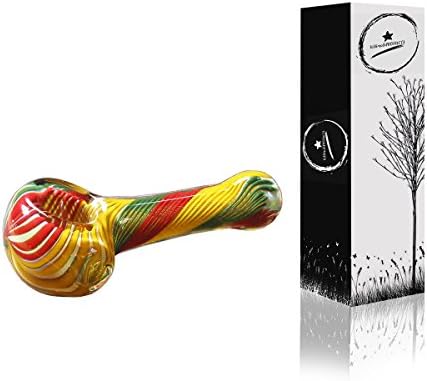 4" Rasta Glass Handmade Durable