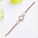 Lvpai Women's Small Round Wrist Watch for Dress Rose Gold Crystals Analog Quartz P105