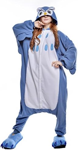 Newcosplay Unisex Adult Pyjamas Owl Halloween Onesie Costume (XL)