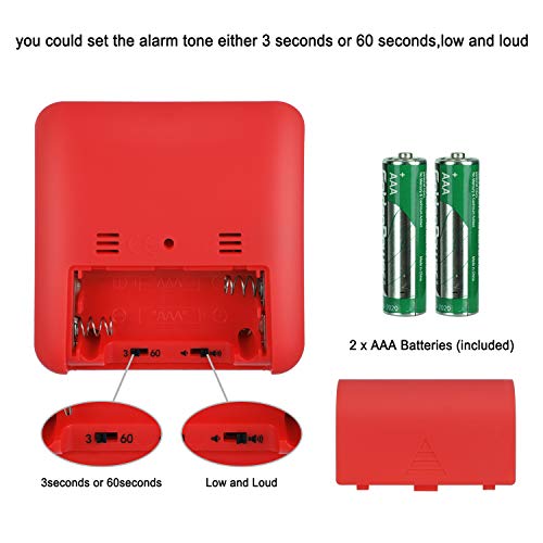 KeeQii 60 Minute Visual Timer Silence Countdown Timer Time Management Tool for Classroom Teaching or Meeting Digital Timer for Kids and Adults