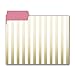 Gold Heart File Folder Set