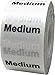 Medium Clothing Labels Size Strip Stickers for Retail Apparel 1.25 x 5 Inch 125 Adhesive Stickers
