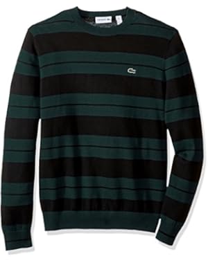 Lacoste Men's Seg 1 Stripe Jersey Crewneck