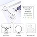 Gzingen Teacher Appreciation Gifts, 6pcs Heart & Circle Pendant Teacher Keychain Set Thank You Gifts for Teachers Jewelry Gift Graduation Gifts for Teachers