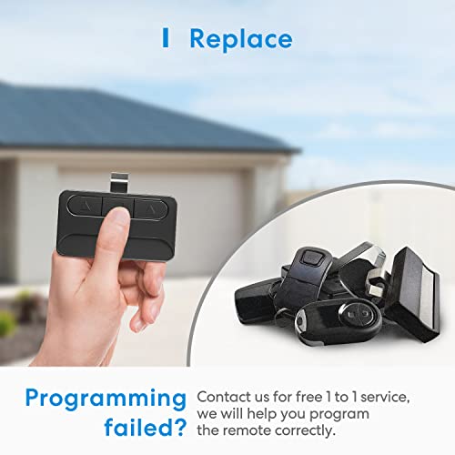 Garage Door Opener Remote, Purple Learn Button Compatible with