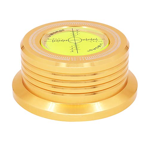 Viborg 50HZ 3 in 1 Record Clamp LP Disc Stabilizer Turntable Gold for Vibration Balanced