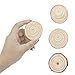CEWOR Natural Wood Slices 30pcs 2.4-2.8 Inches Craft Wood kit Unfinished Predrilled with Hole Wooden Circles for Christmas Ornaments DIY Crafts Arts Rustic Wedding Decoration