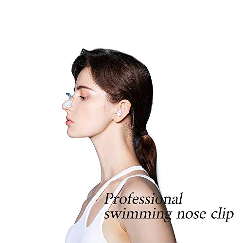 SHIYIXING Silicone Swimming Nose Clip, Surfing Nose Plug Adults and Kids (Age 7+) Using, Waterproof Nose Protector,Swim Nose Clip for Swimming and Training,10PCS