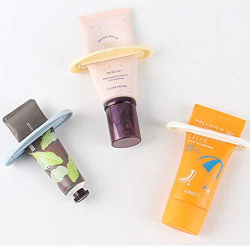 ONDY 4-Pack Toothpaste Tube Squeezer Toothpaste Clips Cream Squeezers for Toothpaste Hair Salon, Hand Cream,Paint Tube,Cosmetics (4-PC-Squeezer)