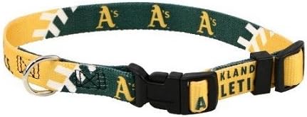 Hunter Mfg DN-310511-L Oakland Athletics Dog Collar - Large