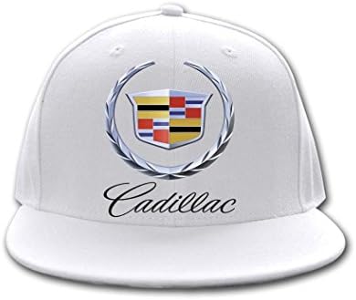 Men's or Women's Cotton Fashion Cadillac Car Logo Hip Hop Caps White