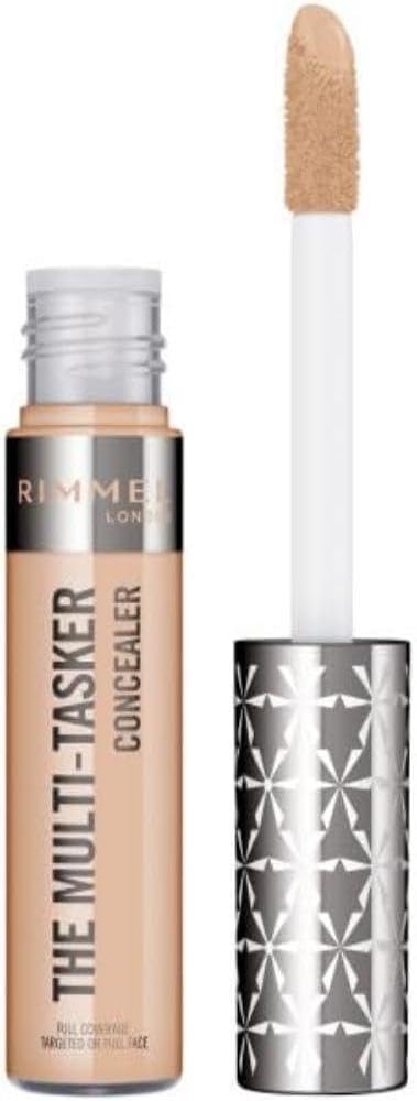 Rimmel Multi Tasker Concealer Rose Ivory, crease-proof, transfer-proof and waterproof, provides up to 24 hours of wear 10ml