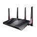 ASUS Dual-Band Gigabit WiFi Gaming Router (AC3100) with MU-MIMO, supporting AiProtection network security by Trend Micro, AiMesh for Mesh WiFi system, and WTFast game Accelerator (RT-AC88U)