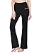 Baleaf Women's Fold Over High Waist Lounge Yoga Bootleg Pants