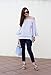 SheIn Women's Off The Shoulder Bell Sleeve Striped Blouse - A&White Medium