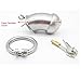 YiFeng Stainless Steel Male Chastity Cage Device Belt Restraint Men Bondage Fetish ZCS137 (50mm Ring)